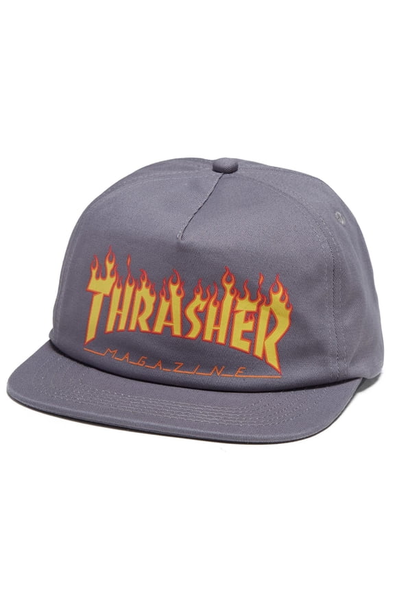 Printed Flame Hat Grey