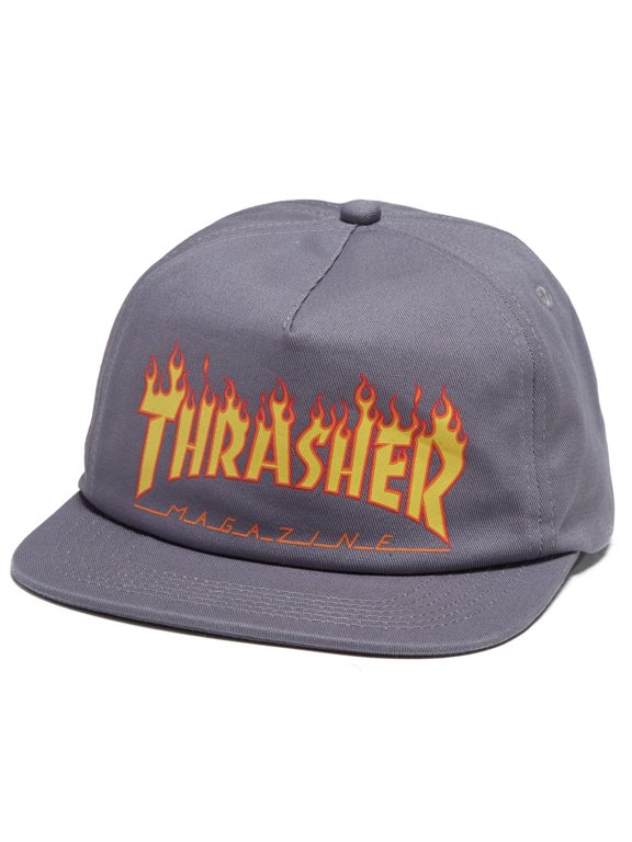 Printed Flame Hat Grey