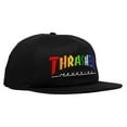 thumbnail image 1 of Thrasher Rainbow Mag Hat Black Snapback, 1 of 1