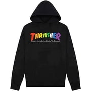 Thrasher Rainbow Mag Hooded Sweatshirt Small Black