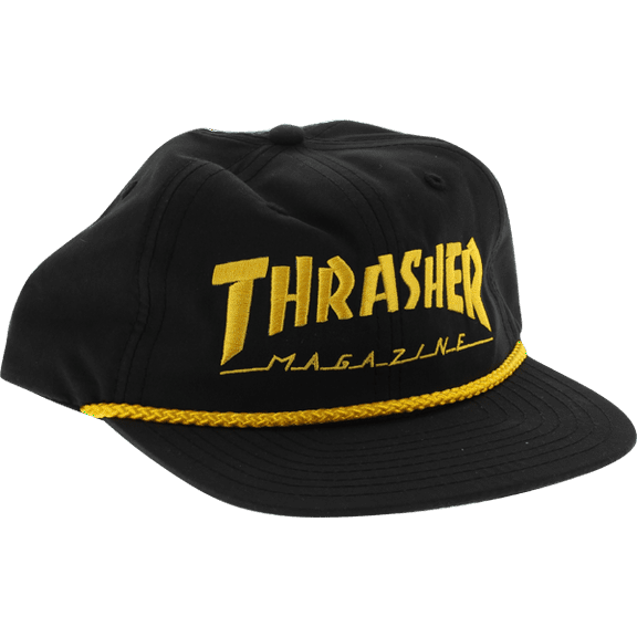 Thrasher Rope Hat Black Gold
