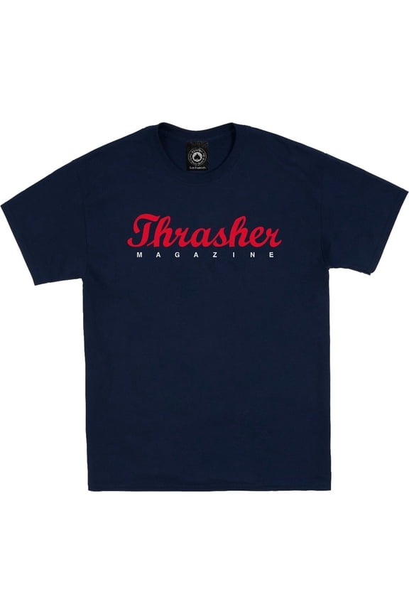 Script Small Medium T-Shirt - Navy