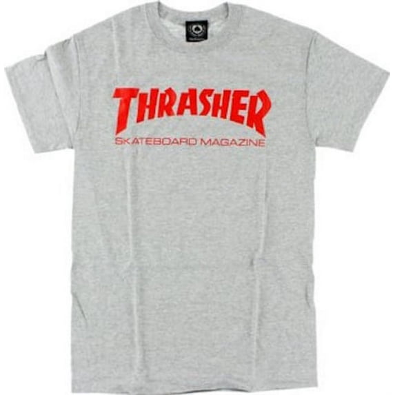 Thrasher Skate Mag SS Tshirt Grey Red S