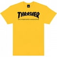 thumbnail image 1 of Thrasher Skate Mag Short Sleeve Shirt Small Gold/Black, 1 of 1