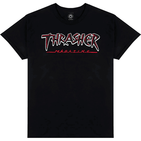Thrasher Slash0000 Ss Xxl-Black