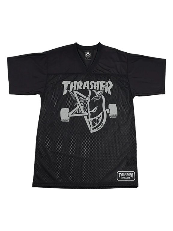 Spitifre Thrasher and Burn Black Short Sleeve T-Shirt XL