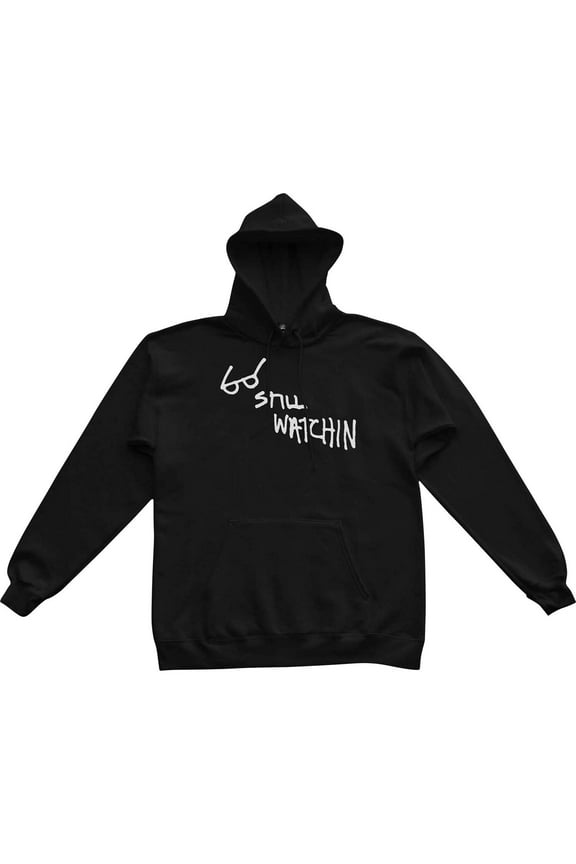 Still Watchin Hoodie Sweatshirt Small Black