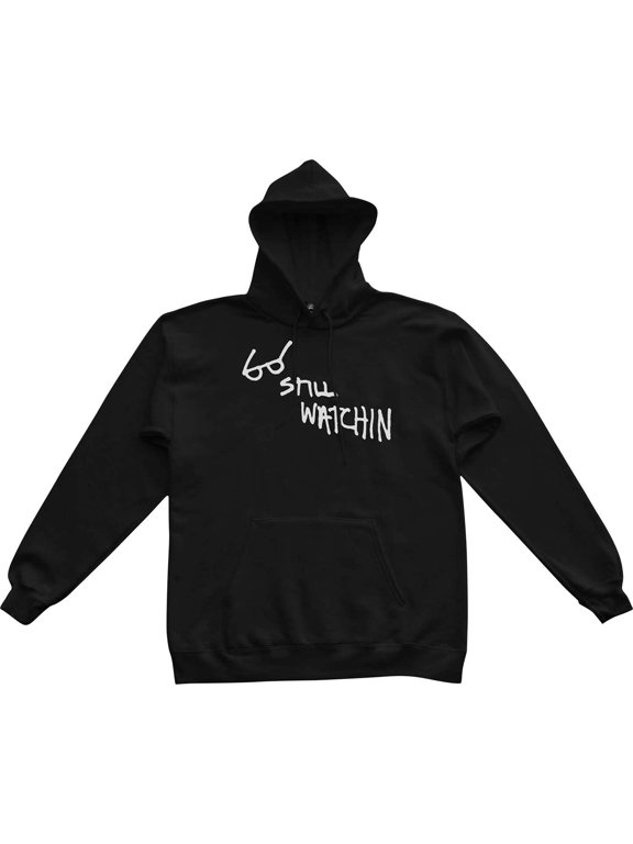 Still Watchin Hoodie Sweatshirt Small Black