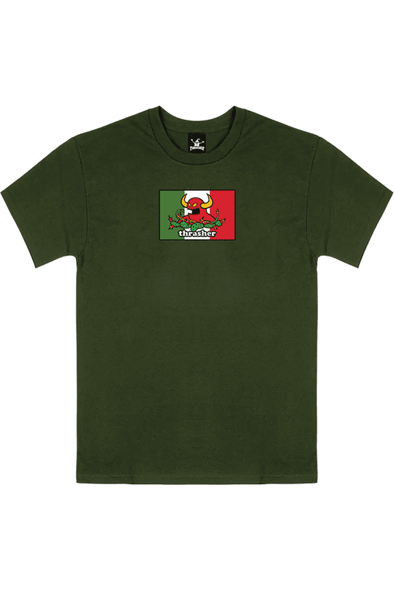 Toy Machine Hecho Ss L-Forest Green