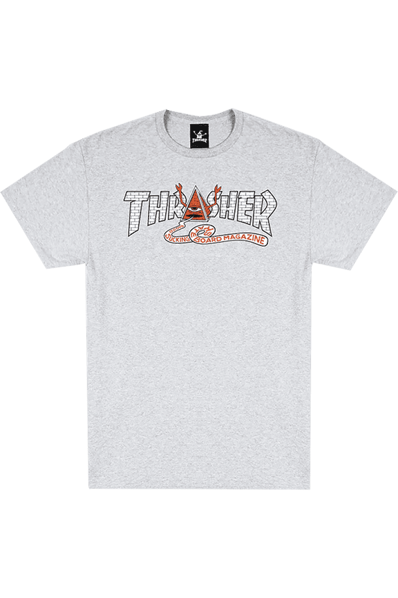 Toy Machine Pyramid Short Sleeve Ash Grey - Size S
