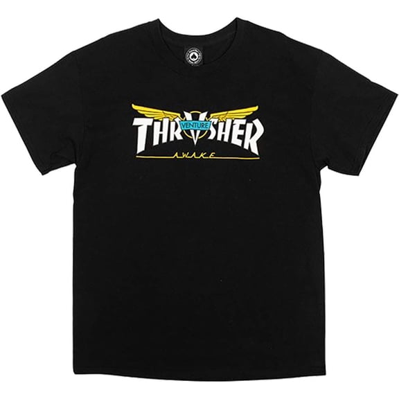 Thrasher Venture Collab Small Black/White/Yellow