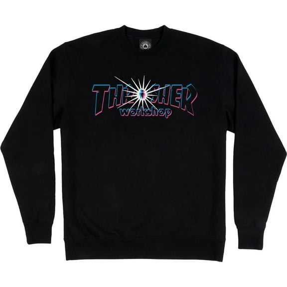 Thrasher x Alien Workshop Nova Crew Sweatshirt Small - Black