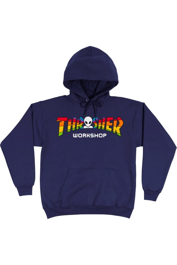 x Alien Workshop Spectrum Hoodie Sweatshirt Large - Navy