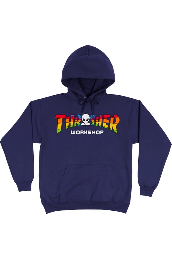 x Alien Workshop Spectrum Hoodie Sweatshirt Medium - Navy