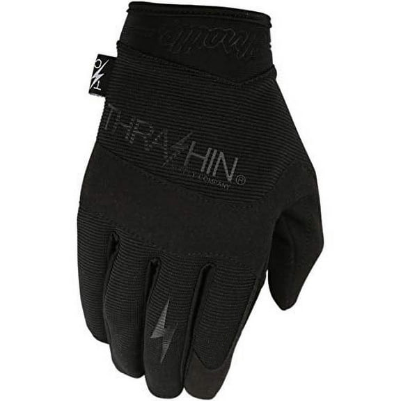 Thrashin Supply Covert V2 Mens Textile Gloves Black/Black MD