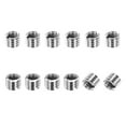 thumbnail image 1 of Thread Adapters Sleeve Reducing Nut, 12Pcs M8x1.25 Male to M6x1 Female Repairing Insert Nut Screw Reducer Conversion 303 Stainless Steel Fastener 6mm, 1 of 7