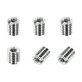 thumbnail image 1 of Thread Adapters Sleeve Reducing Nut, 6Pcs M5x0.8 Male to M3x0.5 Female Repairing Insert Nut Screw Reducer Conversion 303 Stainless Steel Fastener 6mm, 1 of 7