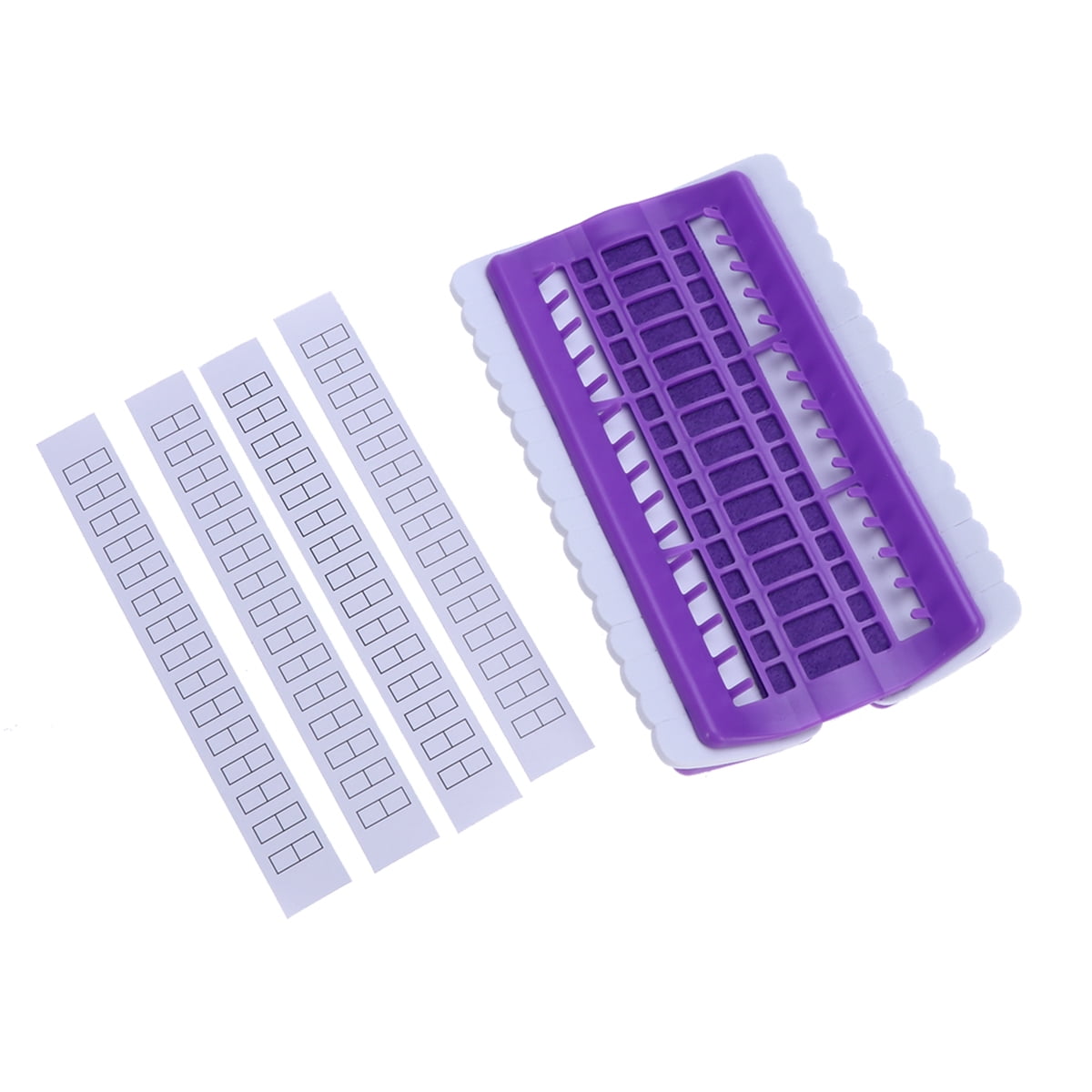 WHAMVOX Purple PVC Floss Organizer with 30 Positions for Cross Stitch Thread Keeping Threads Tangle Free