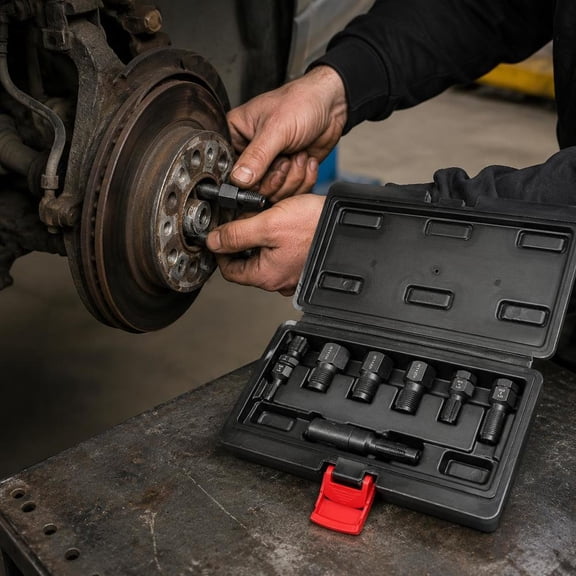 Thread Chaser Set, 7-Piece Metric, HSS Thread Restorer Tool Kit with Storage Case for Automotive Thread Repair