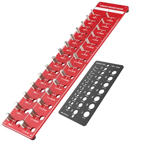 Thread Checker 2 PCS, Nut and Bolt Thread Checker, Aluminum Bolt Size ...