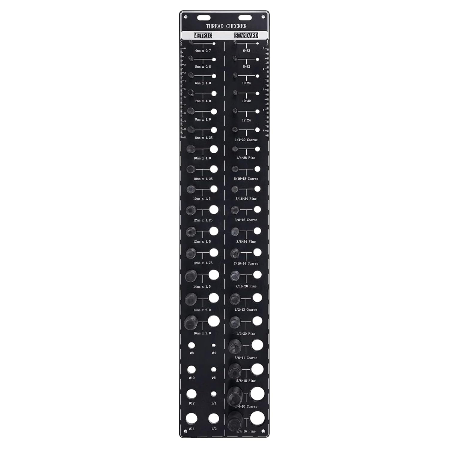 MiYee Thread Checker, 34 Nut And Bolt Thread Checker Bolt Size And