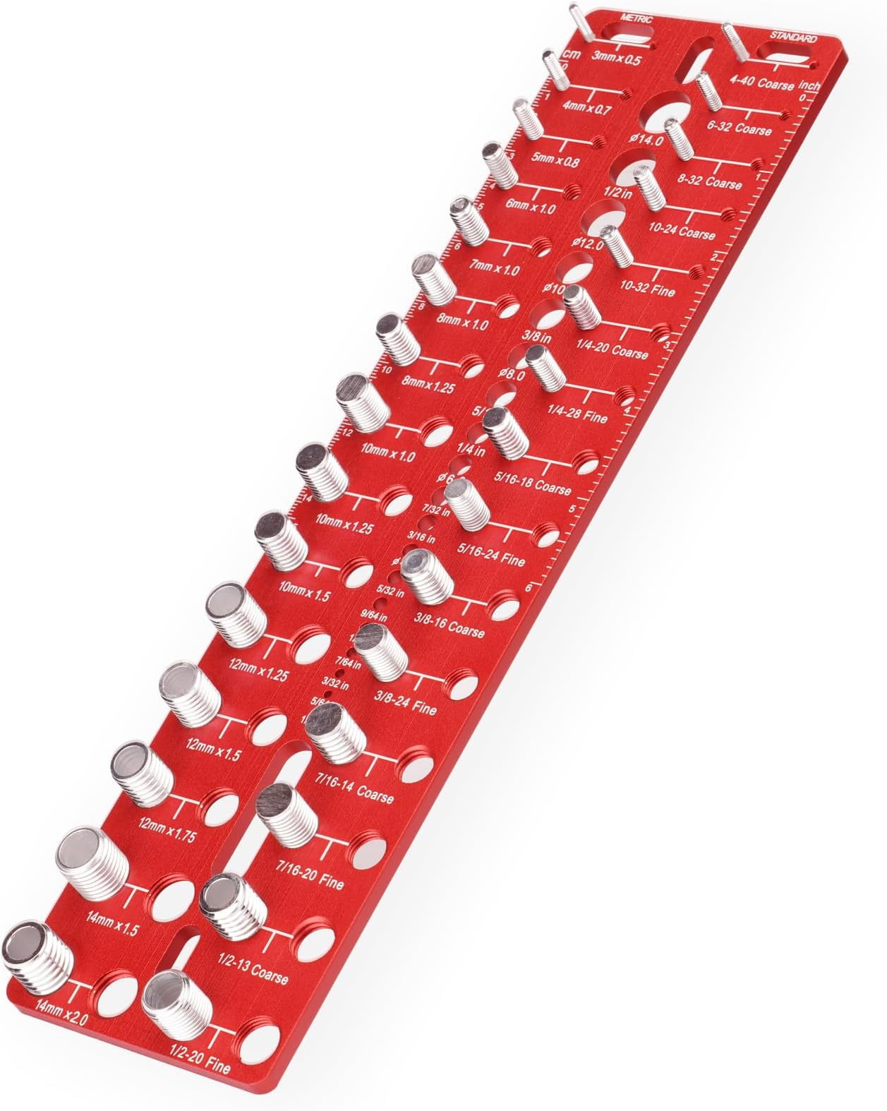 Thread Checker, 49 Nut and Bolt Thread Checker, Screw Size and Thread ...