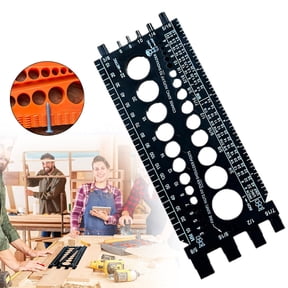 Thread Checker,Nut and Bolt Thread Checker,Screw Size and Thread Identifier Gauge with Different Standard Size Metric Drill Bit Gauges Suitable for Identify Thread Sizes In Need,Style Black