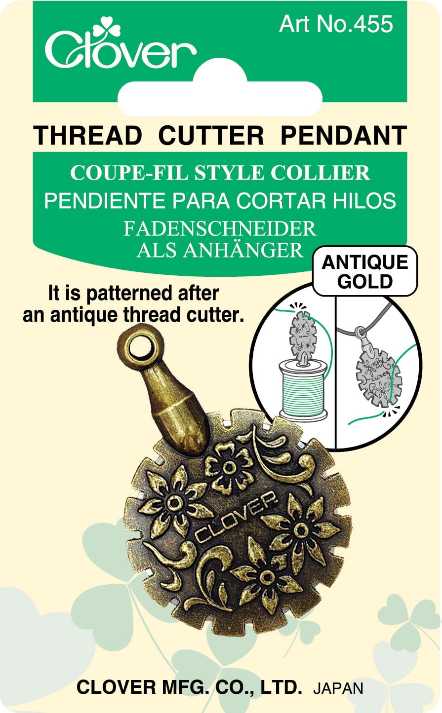 Thread Cutter Pendant Antique Gold