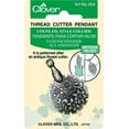 thumbnail image 1 of Clover Thread Cutter Pendant – Antique Silver Sewing Tool for Quilting, Embroidery & Crafts, 1 of 2