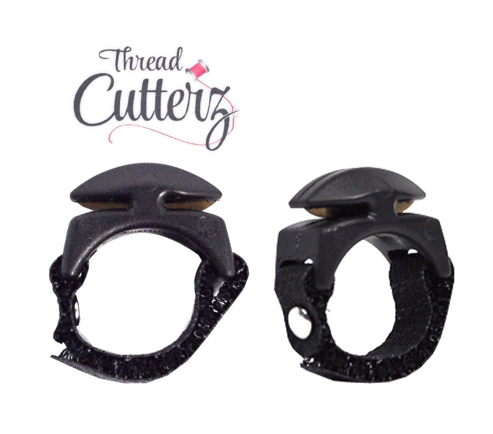 Adjustable Thread Rings Thread Cutterz Adjustable Thread Floss Yarn Cutting Ring Black ...