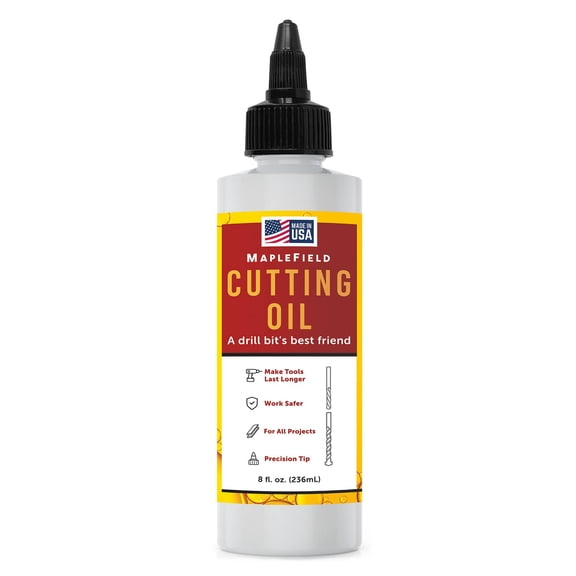 Thread Cutting Oil for Drilling Metal - Precision Machine Cutting Fluid for Metal Drilling & Milling - Drill Bit Oil - Tapping Fluid - Made in USA - 8oz