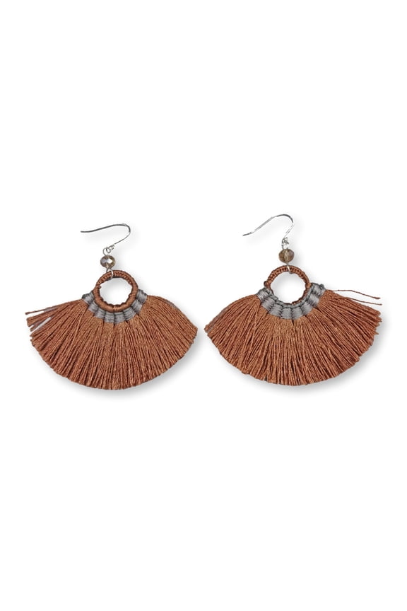 Thread Fringe Bohemian Tassel Dangle Drop Earring