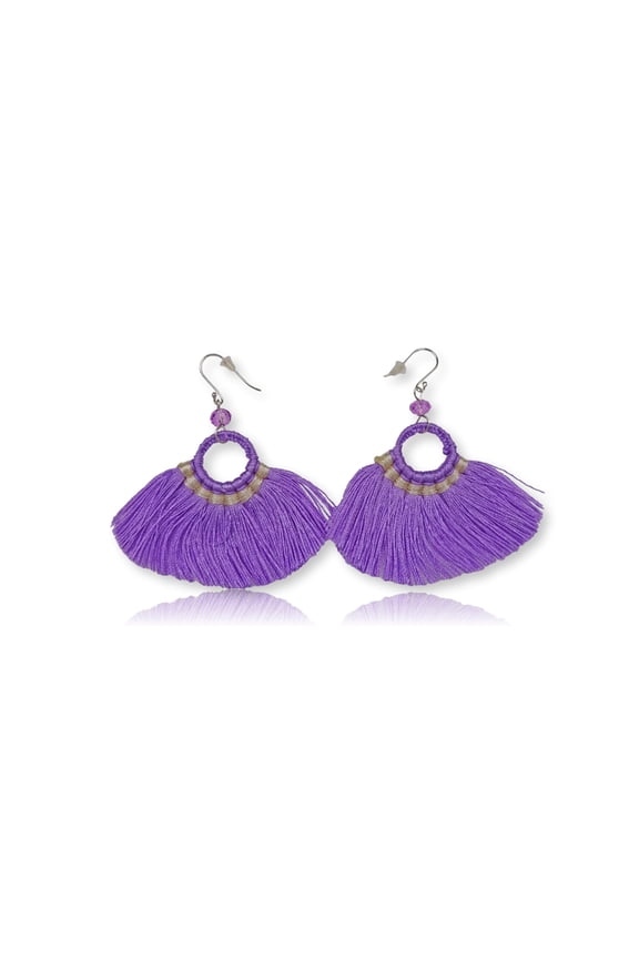 Thread Fringe Bohemian Tassel Dangle Drop Earring