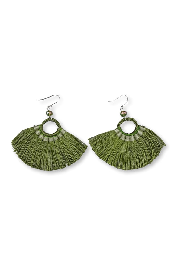 Thread Fringe Bohemian Tassel Dangle Drop Earring