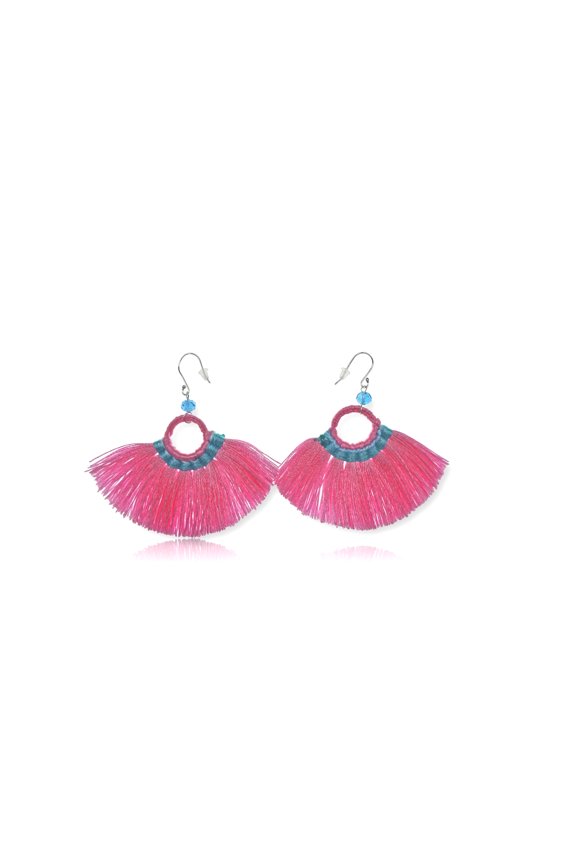 Thread Fringe Bohemian Tassel Dangle Drop Earring