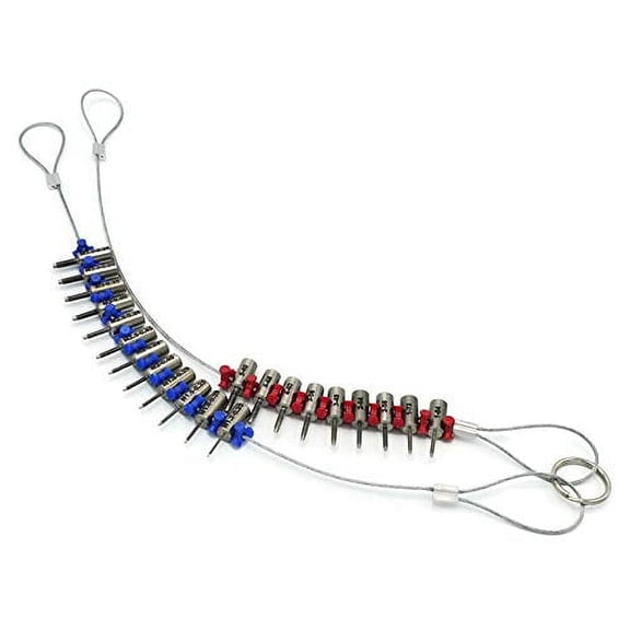 Thread Gauge - Small Inch & Metric Sizes - Nuts, Bolts & Screws Measuring & Identification Tool$$Tools