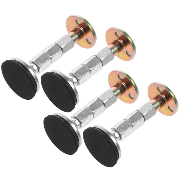 STRANDCHIC Adjustable Bed Frame Stabilizer 4Pcs EVA Black Headboard Fixator Anti-Sloshing Tool for Secure Support