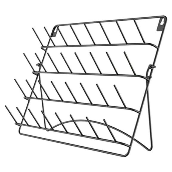 Thread Rack Holder Spools Organizer Durable Iron 32 Hooks Wall Mounted for Home Sewing Craft Room