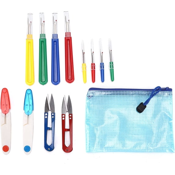 Thread Remover Kit, Metal Seam Ripper Set Hand Held Stitch Ripper Sewing Tools Handy Stitch Ripper Sewing Tool for Opening Seams Hems
