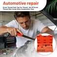 thumbnail image 1 of Thread Repairs Tool Kit, Screw Thread Restorer Set with Tap and Die Files, Automotive Combination Tool for Damaged Bolt Threads, Mechanic Hand Tool Set Red, 1 of 5