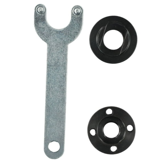 Thread Replacement Angle Grinder Inner Outer Flange Nut Set Tool With Wrench For 14mm Spindle Thread Power Tools Accessories