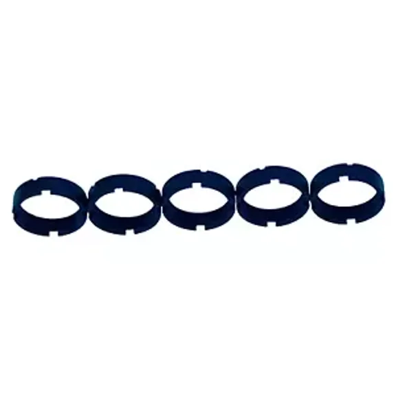 Thread Round Locknut Slotted Nut Retaining Castle Nut (Lot Of 5)