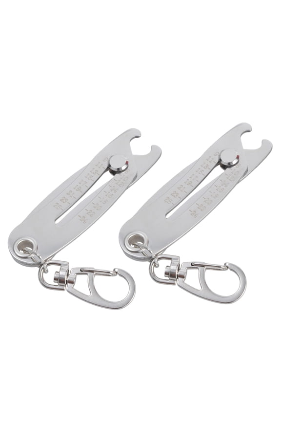 Thread Size Checker Keychains Nut Bolt Thread Gauge Identifier Verification Tool