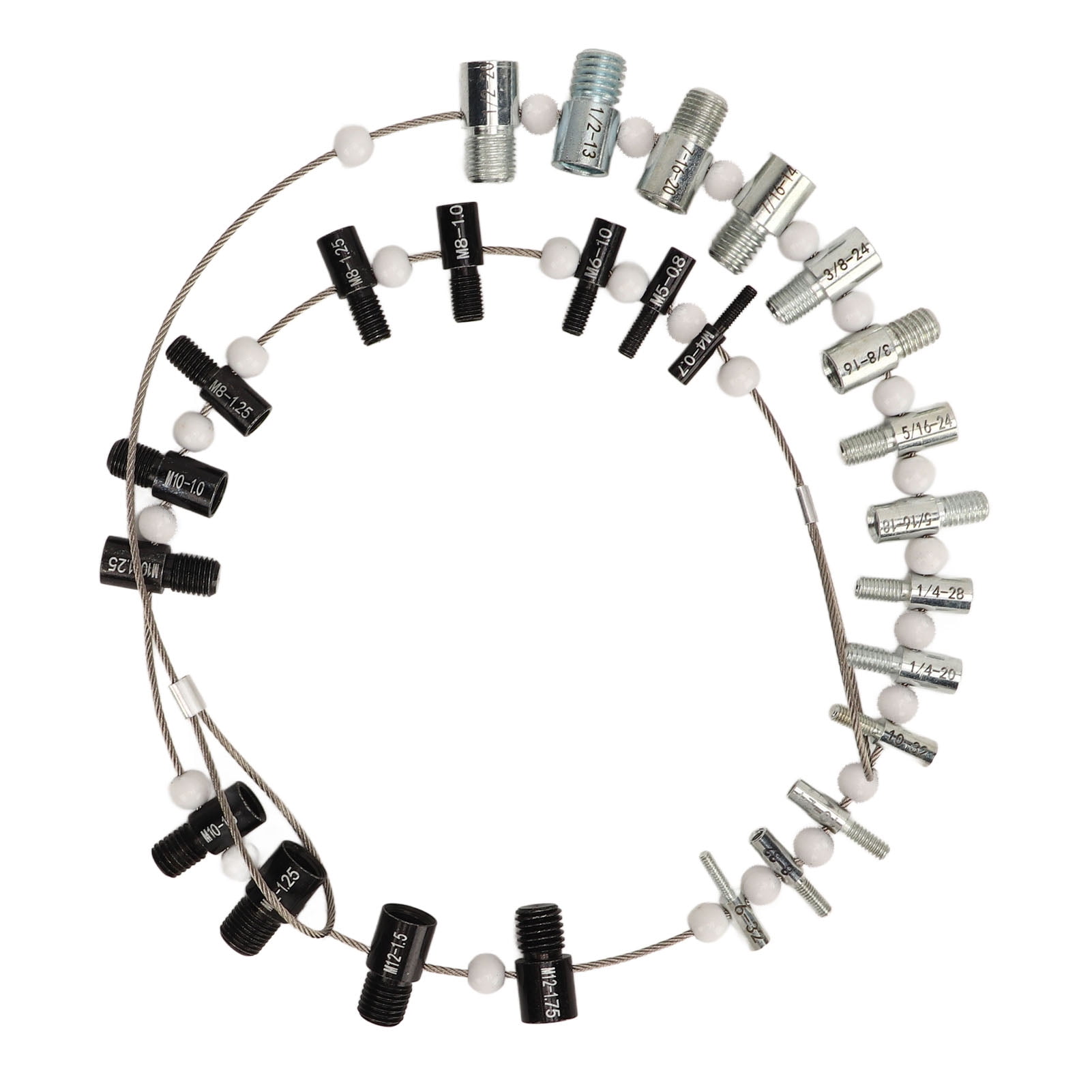 Thread Size Checker, Rust Prevention Inch Metric Nut And Thread Checker