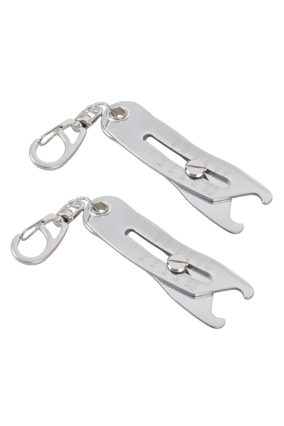 Thread Size Checker Verification Tool Bolts Size Finder Keychains Portable Nut Bolts Thread Gauge Identifier Keychains