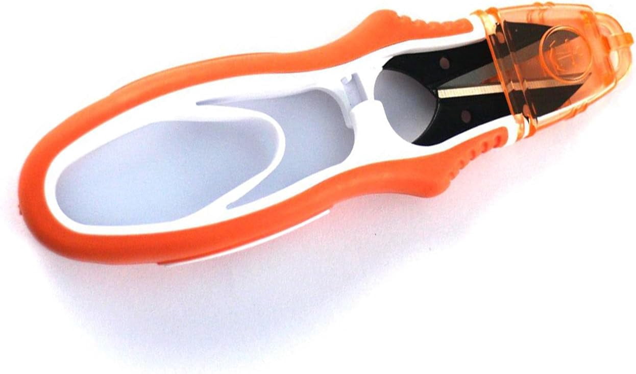 Thread Snips,Sharp Sewing Scissors,Multipurpose U-Type Thread Cutter with Protective Cover,Small Scissors for DIY Supplies,Orange