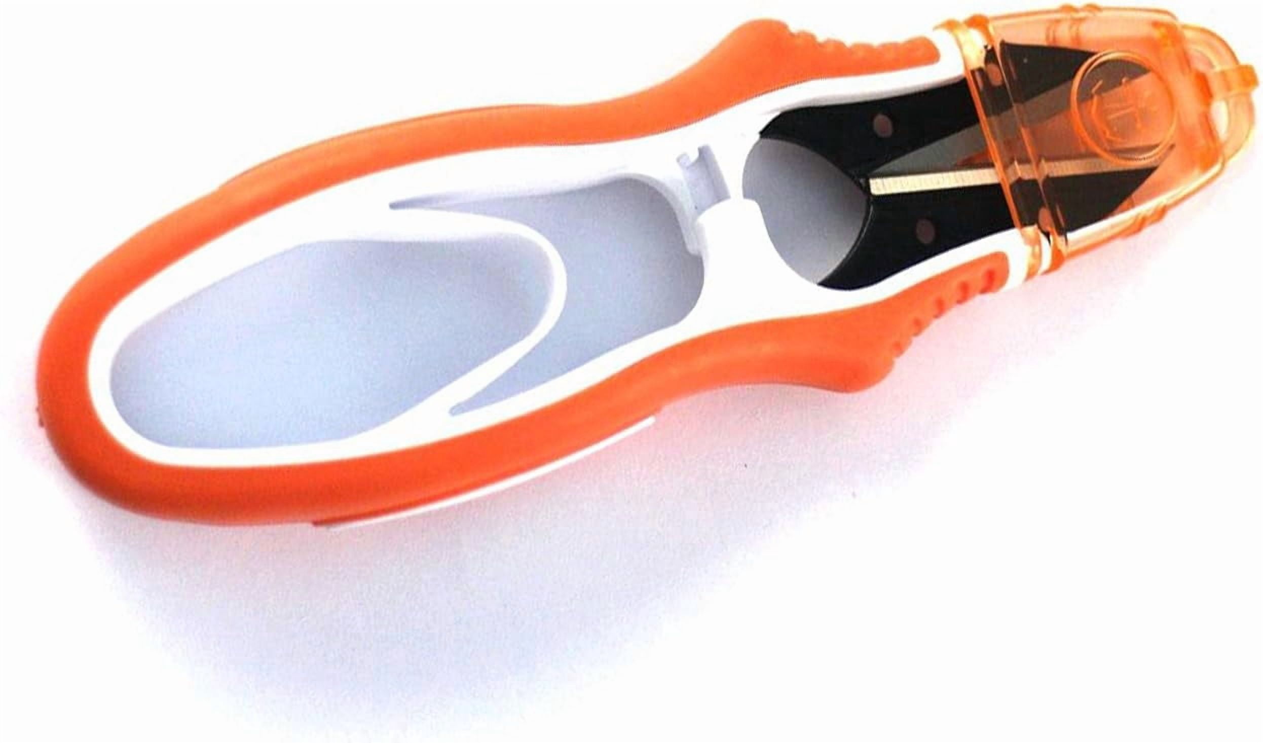 Thread Snips,Sharp Sewing Scissors,Multipurpose U-Type Thread Cutter with Protective Cover,Small Scissors for DIY Supplies,Orange