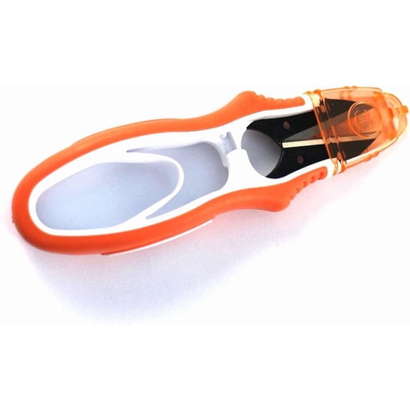 Thread Snips,Sharp Sewing Scissors,Multipurpose U-Type Thread Cutter with Protective Cover,Small Scissors for DIY Supplies,Orange