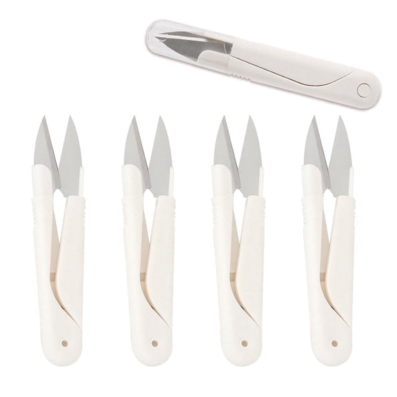 Thread Snips, Stainless Steel Thread Cutter Scissors, Ergonomic Durable Crafting Tool for Embroidery, Knitting & Sewing Projects