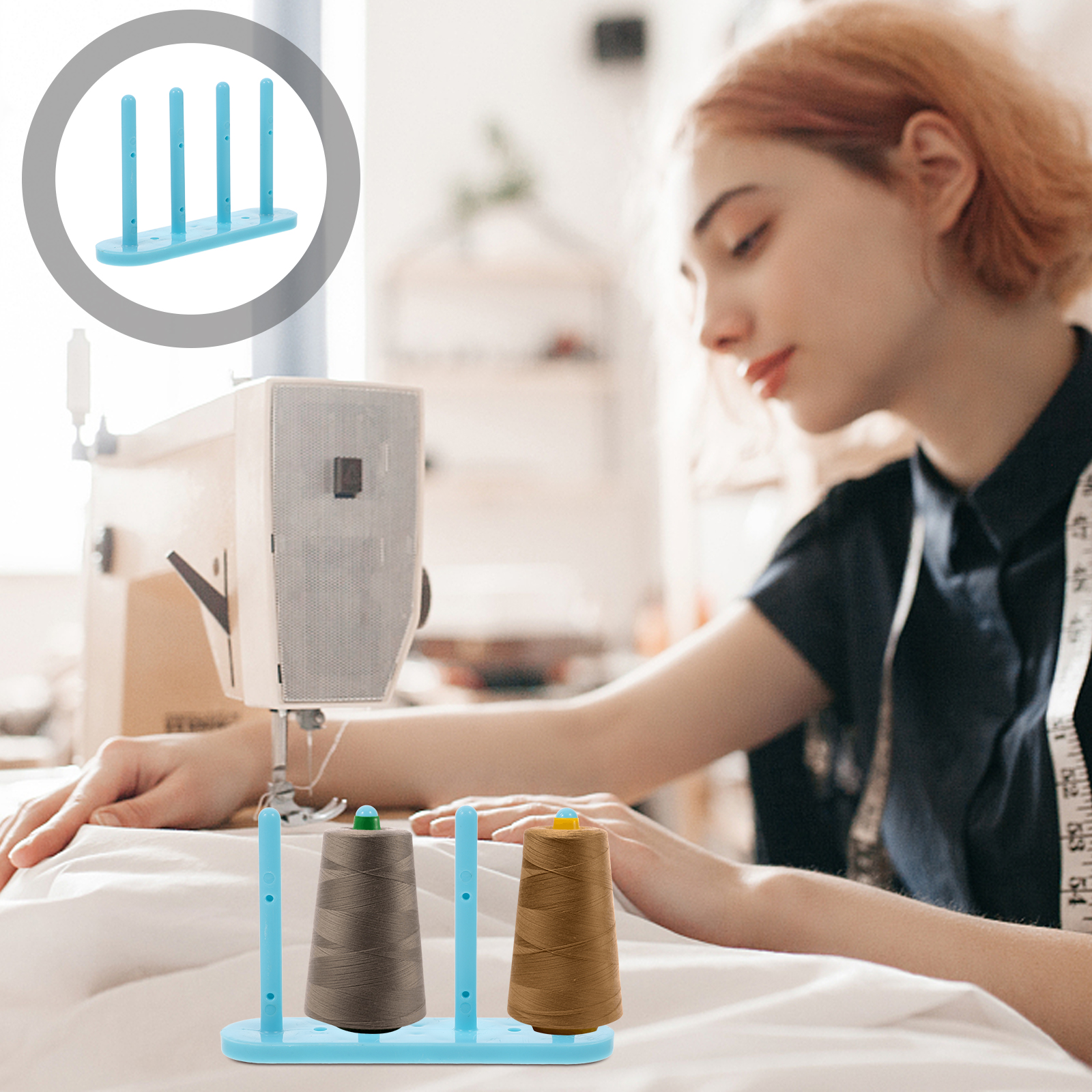 Thread Spool Rack for Sewing Machine Bobbin Winder Magnetic Bobbin ...